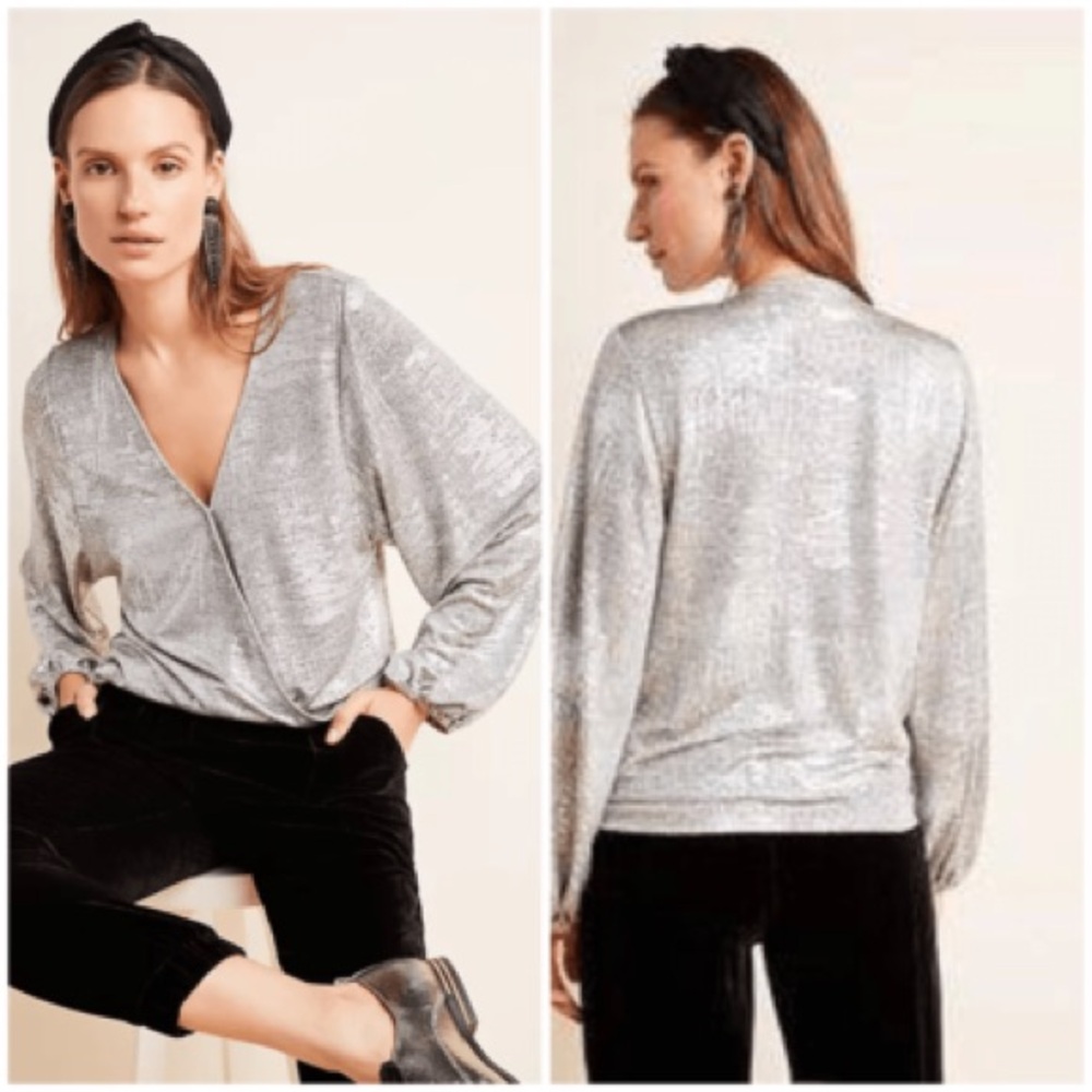 Anthropologie Carys Wrap Top